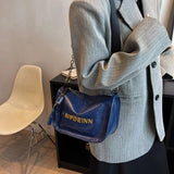 Women Chain Messenger Bags Shoulder Bags Brown Letter Pillow Bags