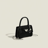 Vintage High-grade Small Square Bag Women Butterfly Chain Messenger Bag
