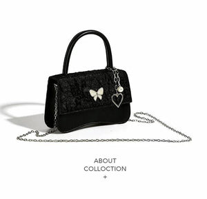 Vintage High-grade Small Square Bag Women Butterfly Chain Messenger Bag