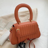 Women Yellow Orange Shoulder Bags Pu Leatehr Flap Crossbody Bag