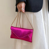 Women's Evening Shoulder Bag Leather Clutch Purse Wedding Party Handbag