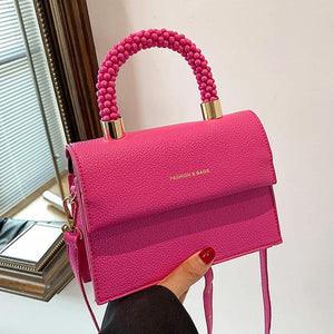 Orange Pu Leather Crossbody Shoulder Bag Clutch Messenger Lady Purse