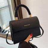 Orange Pu Leather Crossbody Shoulder Bag Clutch Messenger Lady Purse