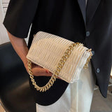 Green Pink Crossbody Bag PU Leather Shoulder Clutches