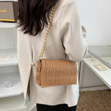 Green Pink Crossbody Bag PU Leather Shoulder Clutches