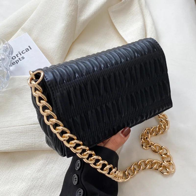 Green Pink Crossbody Bag PU Leather Shoulder Clutches