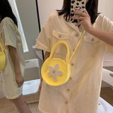 Ins Tide Beach Bag One Shoulder Small Round Handbag Women