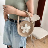 Ins Tide Beach Bag One Shoulder Small Round Handbag Women