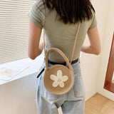 Ins Tide Beach Bag One Shoulder Small Round Handbag Women