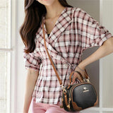 Multifunction Women's Leather Shoulder Bag
