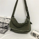 Large Capacity Canvas Shoulder Bags Soft Denim Leisure Travel Bag Women