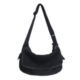 Large Capacity Canvas Shoulder Bags Soft Denim Leisure Travel Bag Women