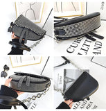 Bright Diamond Saddle Bag Handbag Women Underarm Crossbody Tote