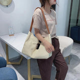 Women's Canvas Shoulder Bag Large Capacity Messenger Handbag