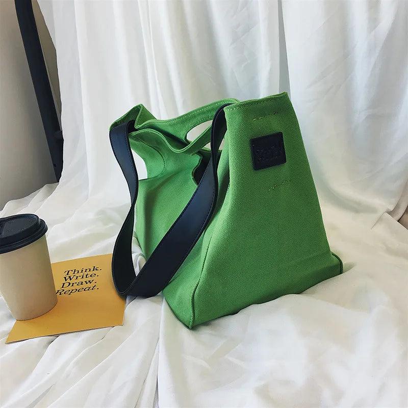 Women's Canvas Shoulder Bag Large Capacity Messenger Handbag