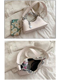 Women's Chain Handbags Pu Leather Shoulder Bags Solid Handbag Totes