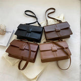Retro Leather Flap Crossbody Bags for Women Small