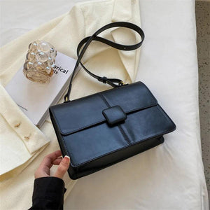 Retro Leather Flap Crossbody Bags for Women Small