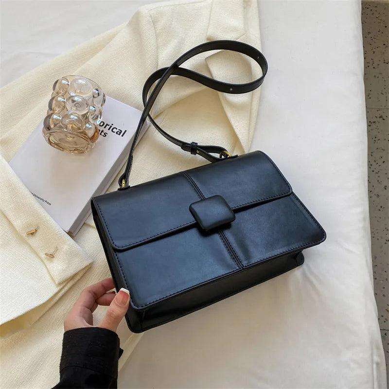 Retro Leather Flap Crossbody Bags for Women Small