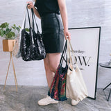 Sequin Handbags One-shoulder Diagonal Cloth Bags Large Capacity Women's Bags