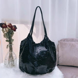 Sequin Handbags One-shoulder Diagonal Cloth Bags Large Capacity Women's Bags