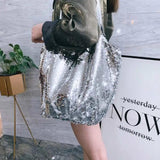 Sequin Handbags One-shoulder Diagonal Cloth Bags Large Capacity Women's Bags