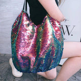 Sequin Handbags One-shoulder Diagonal Cloth Bags Large Capacity Women's Bags