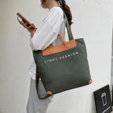 Large Capacity Canvas Bag Top-handle Bags for Women Female Purses and Handbags