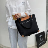 Large Capacity Canvas Bag Top-handle Bags for Women Female Purses and Handbags