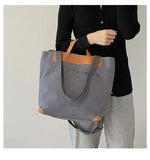 Large Capacity Canvas Bag Top-handle Bags for Women Female Purses and Handbags