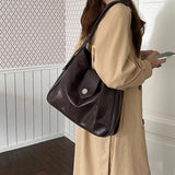 Vintage PU Leather Women's Bag One Shoulder Crossbody Tote Handbag
