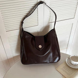 Vintage PU Leather Women's Bag One Shoulder Crossbody Tote Handbag