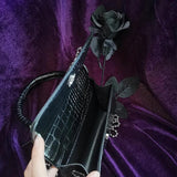 MBTI Halloween Gothic Shoulder Bag Women Metal Punk Rock Small Handbag