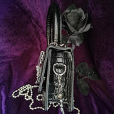 MBTI Halloween Gothic Shoulder Bag Women Metal Punk Rock Small Handbag