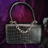 MBTI Halloween Gothic Shoulder Bag Women Metal Punk Rock Small Handbag