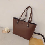 Large-capacity Tote Bag Soft PU Leather Handbag