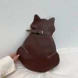 Cat Bag Handbag For Women Personality Irregular Crossbody Chest Bag