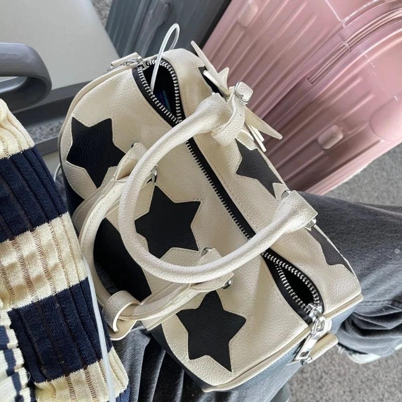 MBTI Women's Boston Bag Pentagram Large Capacity Handbag