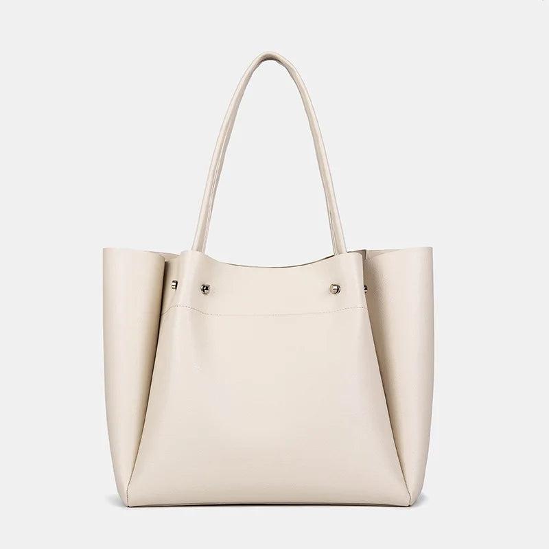Large Capacity PU Leather Women's Tote Bag