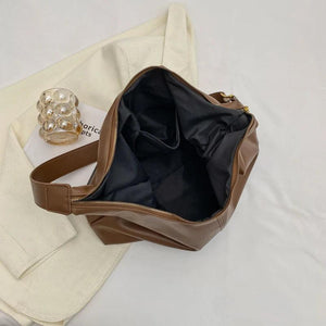 Leather Women's Shoulder Bag Big Bag Casual Daily Shopping Bag