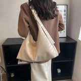 Leather Women's Shoulder Bag Big Bag Casual Daily Shopping Bag