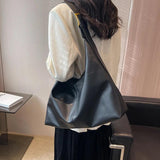 Leather Women's Shoulder Bag Big Bag Casual Daily Shopping Bag