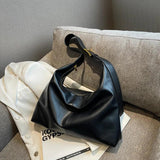 Leather Women's Shoulder Bag Big Bag Casual Daily Shopping Bag