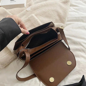 Women's Leather Shoulder Bag Crossbody Winter Purse