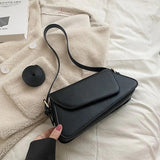 Women's Leather Shoulder Bag Crossbody Winter Purse