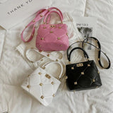 Rivet Shoulder Bag Women's Crossbody Handbag Purse Female Phone Pack