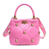 Rivet Shoulder Bag Women's Crossbody Handbag Purse Female Phone Pack