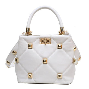 Rivet Shoulder Bag Women's Crossbody Handbag Purse Female Phone Pack