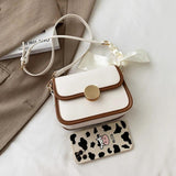 Square Ladies Shoulder Bag Summer Flap Messenger Bag