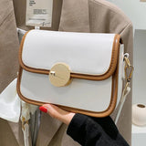 Square Ladies Shoulder Bag Summer Flap Messenger Bag